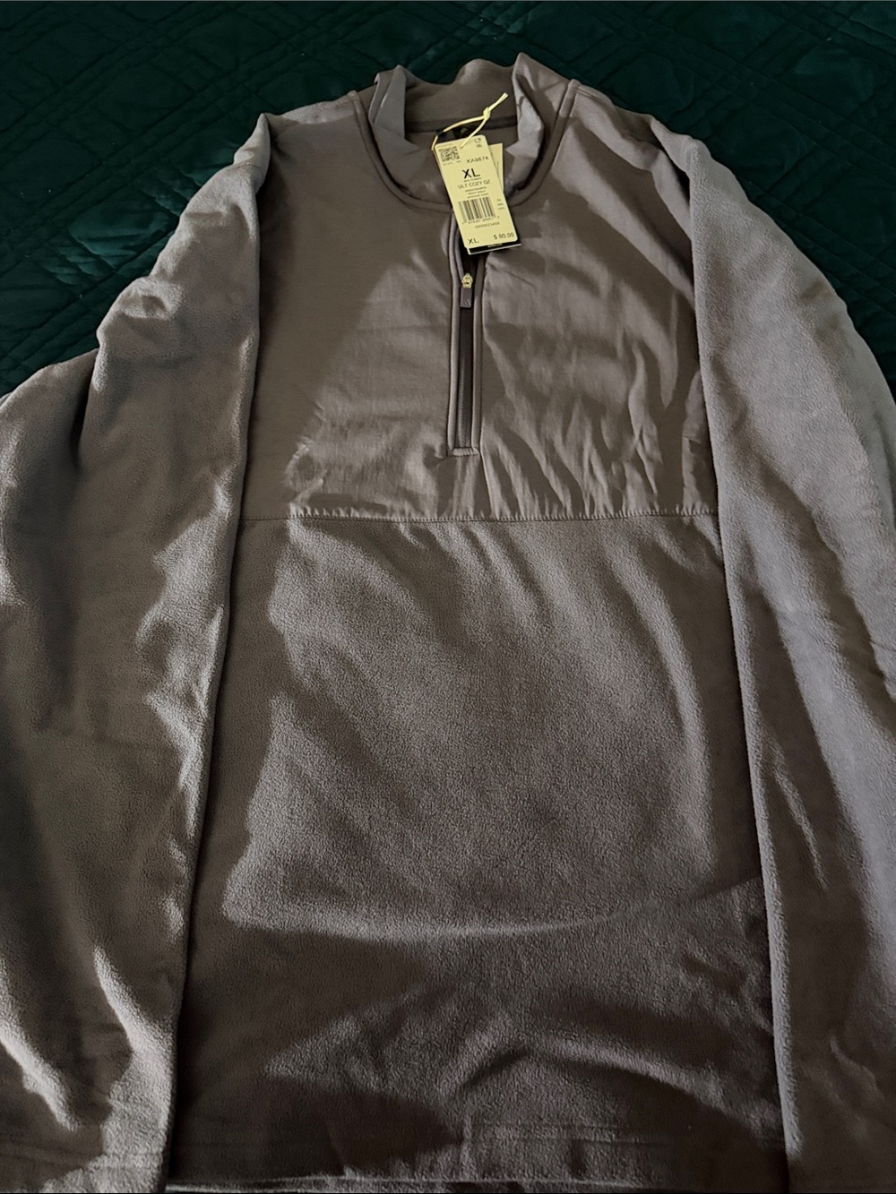 Adidas purple Quarter-Zip Fleece Pullover
